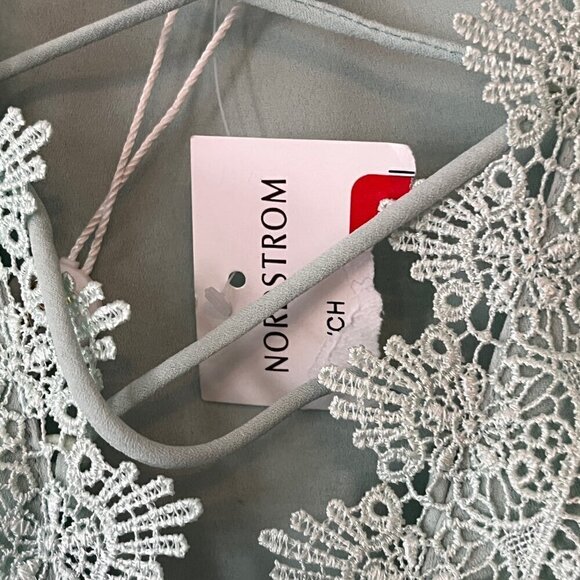 NWT Wayf Posie Strappy Camisole criss-cross lace-up tank top mint green medium - Picture 6 of 10